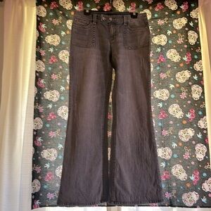 Women’s sz6R White House Black Market wide leg blue jeans